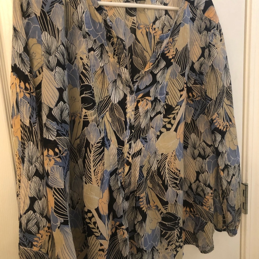 Lucky brand floral blouse